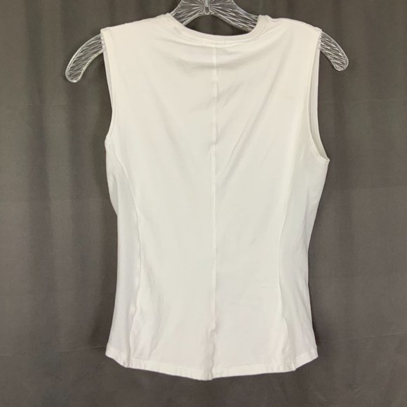 ATM Anthony Thomas Melillo White Cotton Gathered Tee Top Sz M - Picture 11 of 16